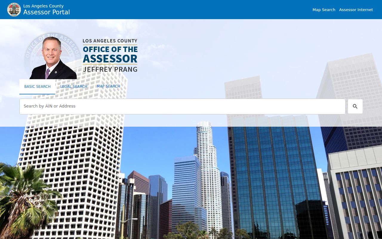 Monterey Park residents directory view of the Los Angeles County Assessor property search