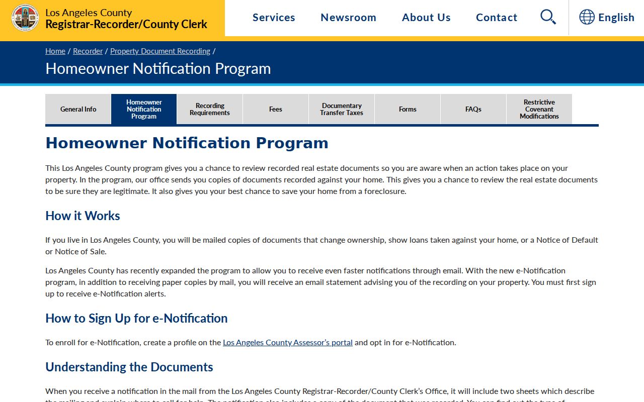 Monterey Park previous residents research with homeowner property record notifications